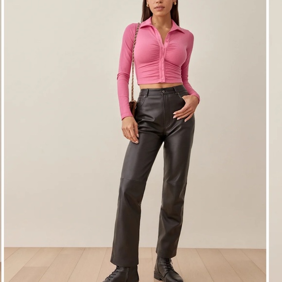 Reformation Elin Knit Top - Snapdragon - Picture 3 of 9